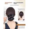 Low Bun Wig Hair Clip-In Messy Bun Hairpiece Straight Hair Extension For Effortless Updo Synthetic Claw Messy Hair Bun For Women