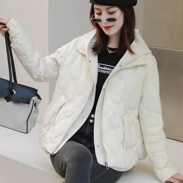 Women's Winter Knitted Hooded Warm Clothes Short Loose Thickened Bread Clothing
