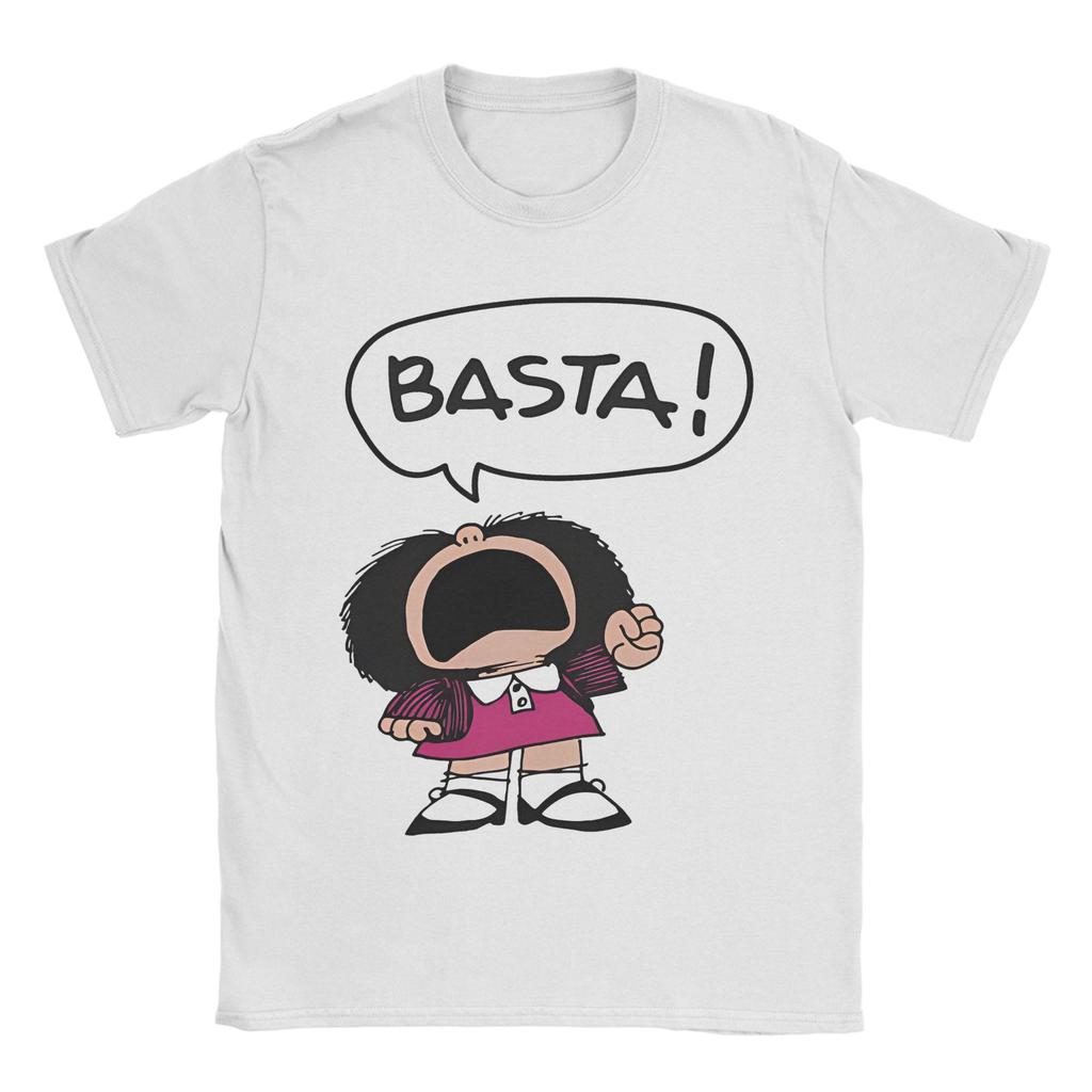 Mafalda Unisex Unisex T Shirts Quino Argentina Cartoon Hipster Tees Short Sleeve Crewneck Tshirts 100 Cotton Graphic Clothes