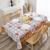 Fall Pumpkins Maple Leaves Buffalo Plaid Tablecloth for Table Decor Autumn Thanksgiving Kitchen Dining Table Cloth Autumn Decor