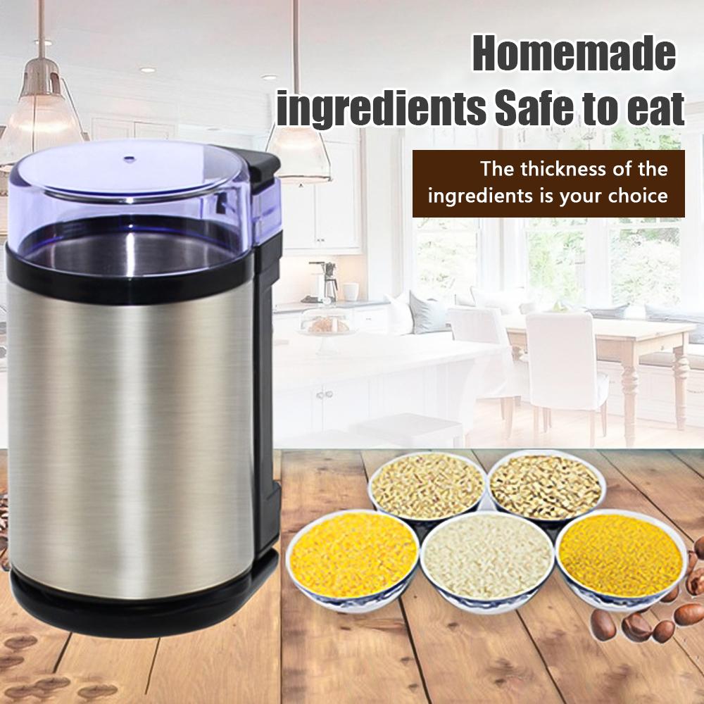 Grinder Household Mini Stainless Steel Electric Herb Pulverizer 180W High Power 10 S Quick Grinding Ultrafine Coffee Triturator