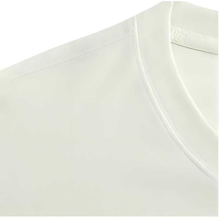 Anta Casual Solid Color Round Neck Comfortable Breathable Short Sleeve T-Shirt Unisex Tops Ivory 972528116-1
