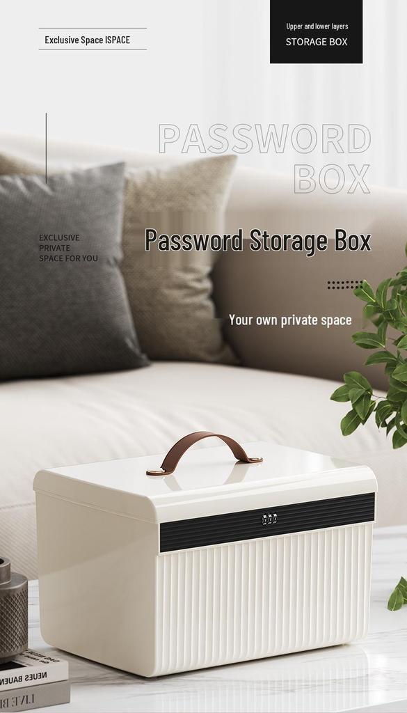Compact Password Lock Box for Dorms, Jewelry, and Car Storage