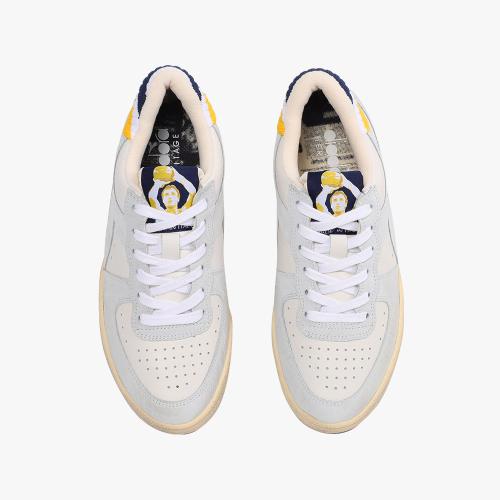 Diadora Mi Basket Low Forty Knit Italy WHITE D4353HSP01WHT