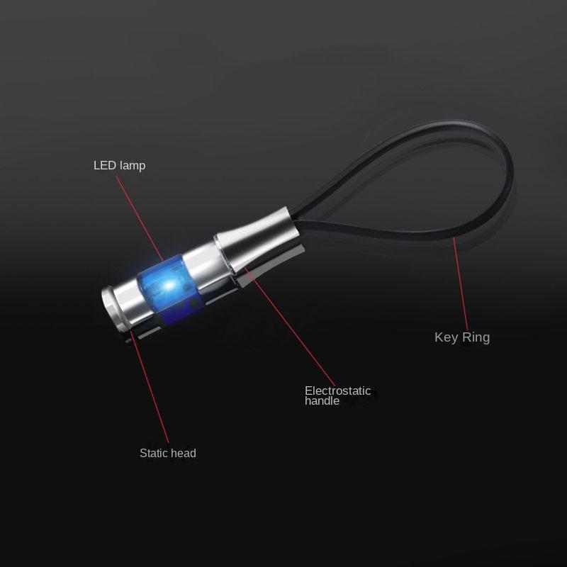 Static Rod Electrostatic Discharger Portable Anti-Static Keychain Winter Dry Climate Static Eliminator Antistatic Car Supplies