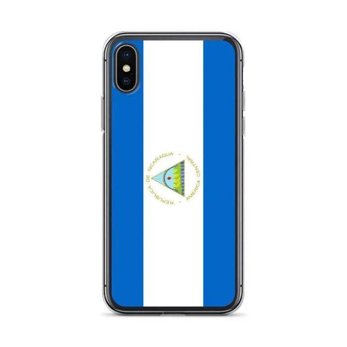 Coque Télephone Drapeau Nicaragua - iPhone XS