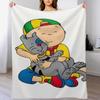 Caillou, Caillou and Dog Throw Blanket Decorative Sofas Luxury Blankets For Sofas Heavy Blankets