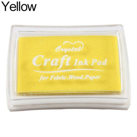 Bright Color Kids Stamp Partner Ink Pad Craft Pigment for Paper Wood Scrapbook