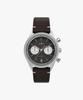 Taimaegseu Merlin Jet Quartz Chronograph Men'S Leather Watch 40Mm