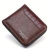 Pu Leather Men‘s Wallet Luxury Mens Purse Male Zipper Card Holders With Coin Pocket Rfid Wallets Gifts For Men Money Bag