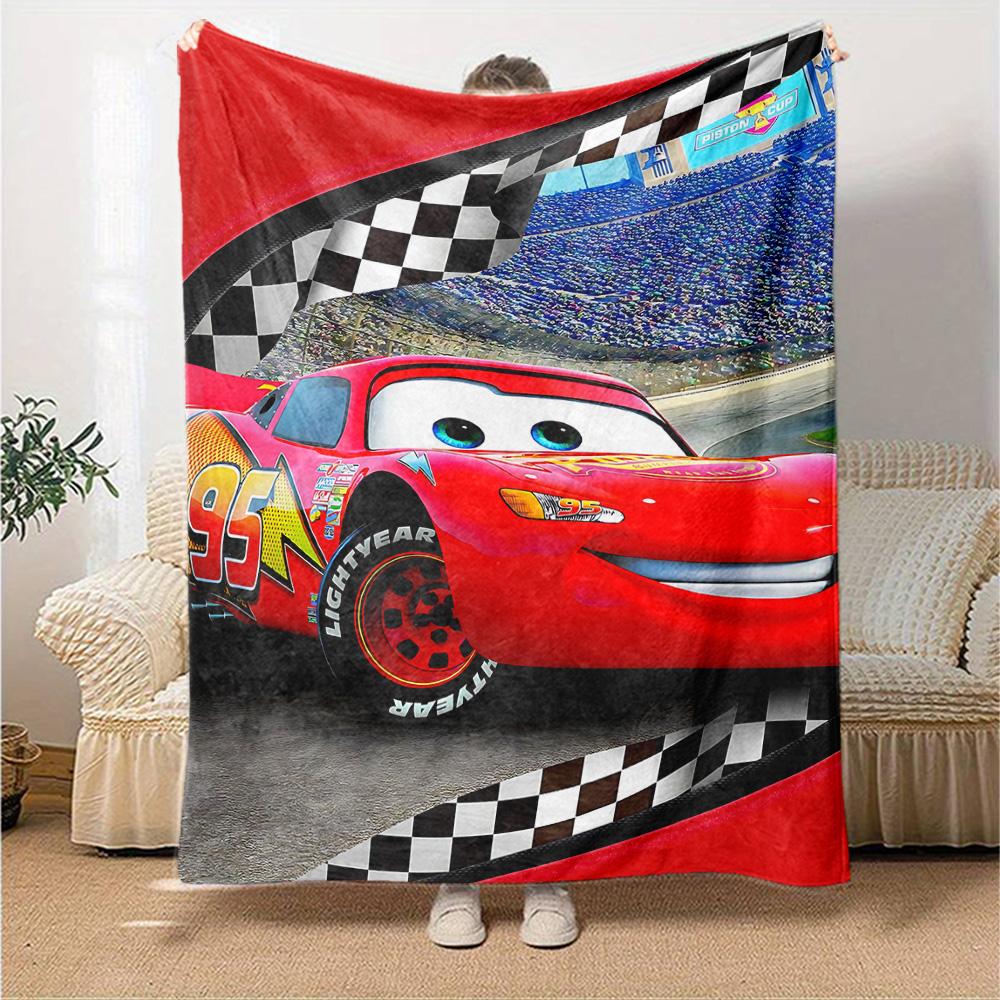 Cars Adventure Flannel Blanket Super Soft Warm Cozy Blanket For Sofa Bed Office Travel Allseason Home Decor Gift