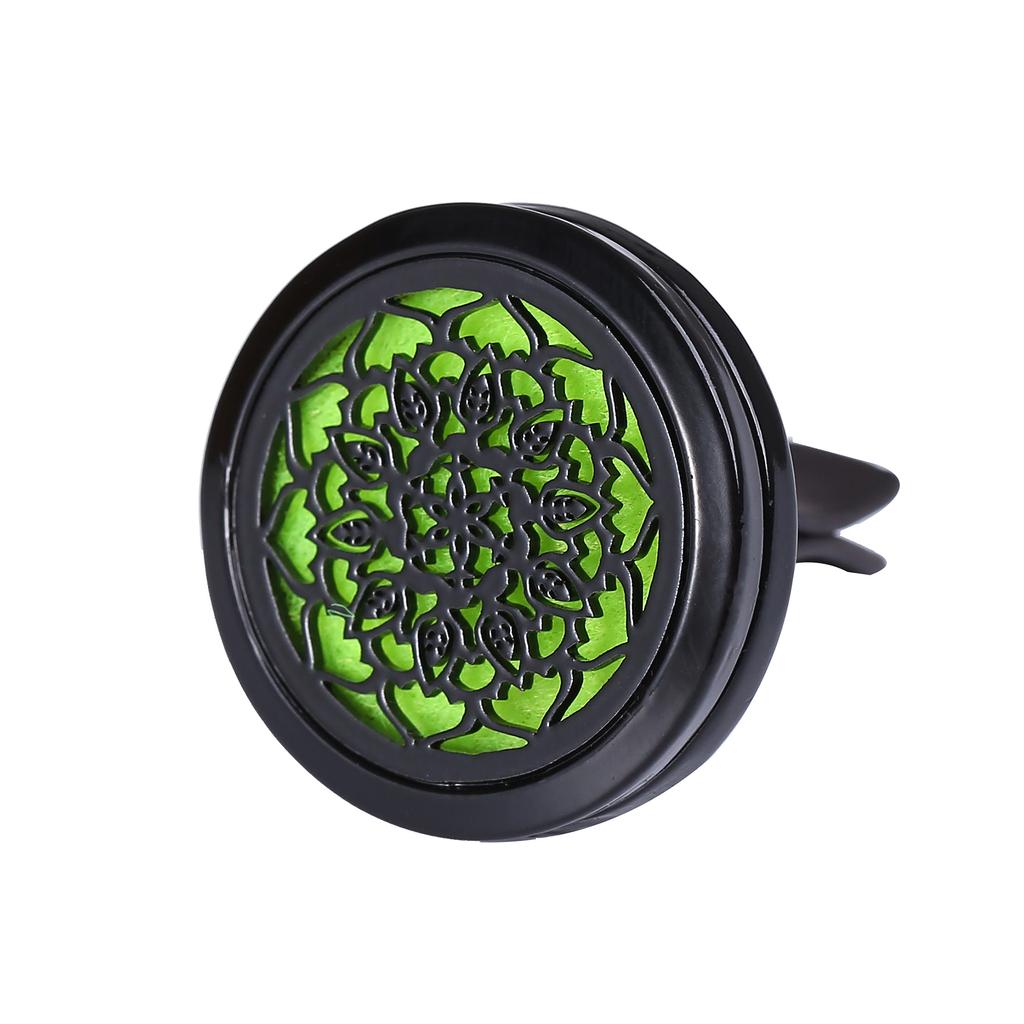 Refillable Car Air Freshener Smell Perfume Diffuser Clip Auto Vent Essential Oil Stainless Steel Locket Interior Accessories