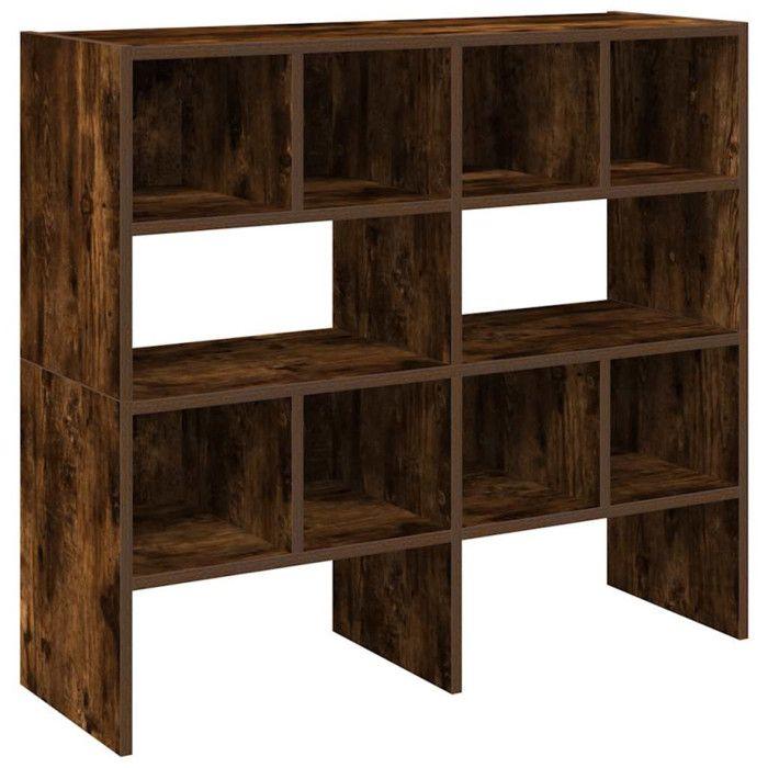 VidaXL Étagères à chaussures 2 pcs empilable chêne fumé 89,5x30x40 cm, étagère à chaussures de rangement, rangement de 858848