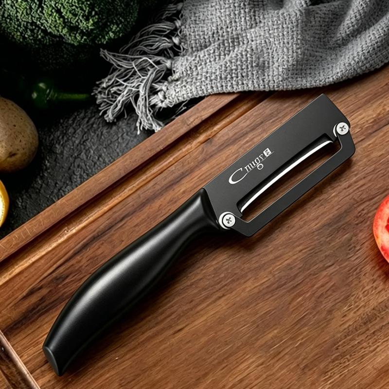 Multi-Function Kitchen-Specific Peeler for Slicing Fruit and Vegetables with Steel Handle Stainless Steel Kitchen Peeler