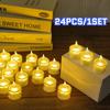 LED Flameless Pillar Candles Realistic Flickering Plastic Candle Night Light for Home Party Wedding Christmas Halloween Decor