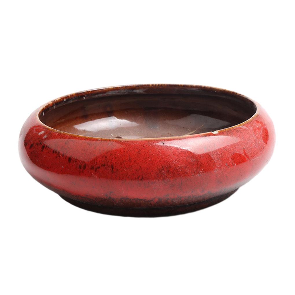 Ceramics Large Round Juicy Planter Bowl Flowers Herbs And Vegetables Flower Plant Container For Home