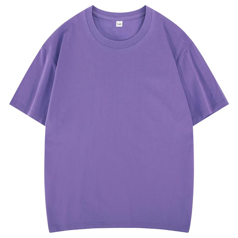 2026 Hot Sale Kids 100% Cotton Solid Color Round Neck T-Shirt - Soft & Comfy Basic Tee KXINKIDT