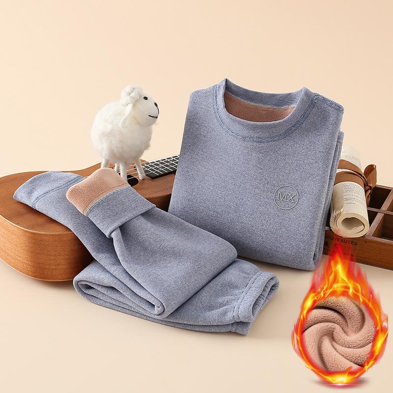 Set di biancheria intima termica extra spesso per bambini e bambine - Strato base senza cuciture Autunno/Inverno