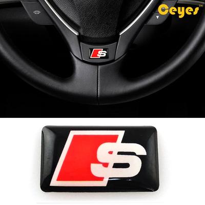 Audi S Line Car Emblem Chrome Stickers Decals Badge Labeling 2 Pack