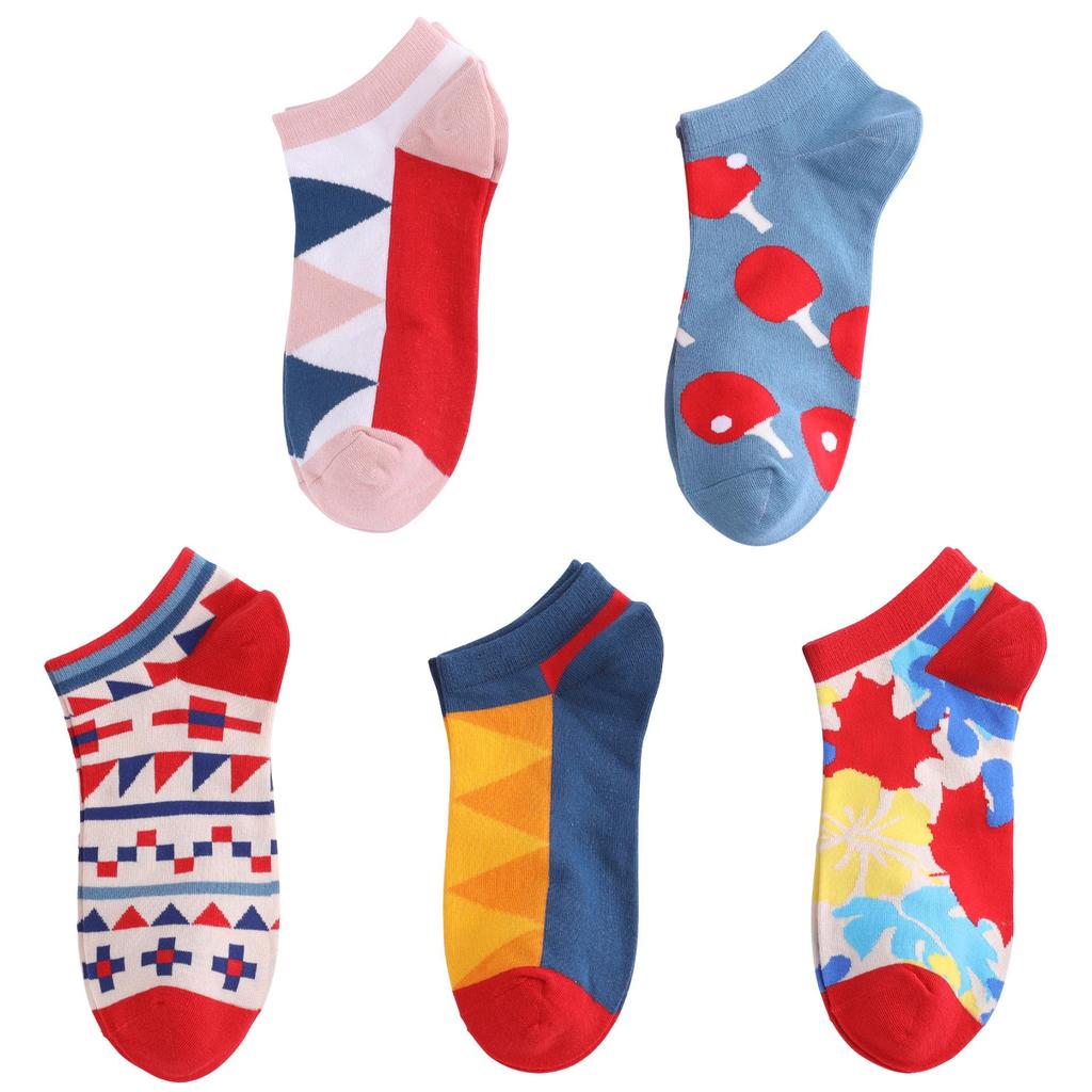 Breathable Cotton Low-Cut Men's Fashion Socks - Sweat-Absorbing, Trendy Korean Style for Spring & Summer.