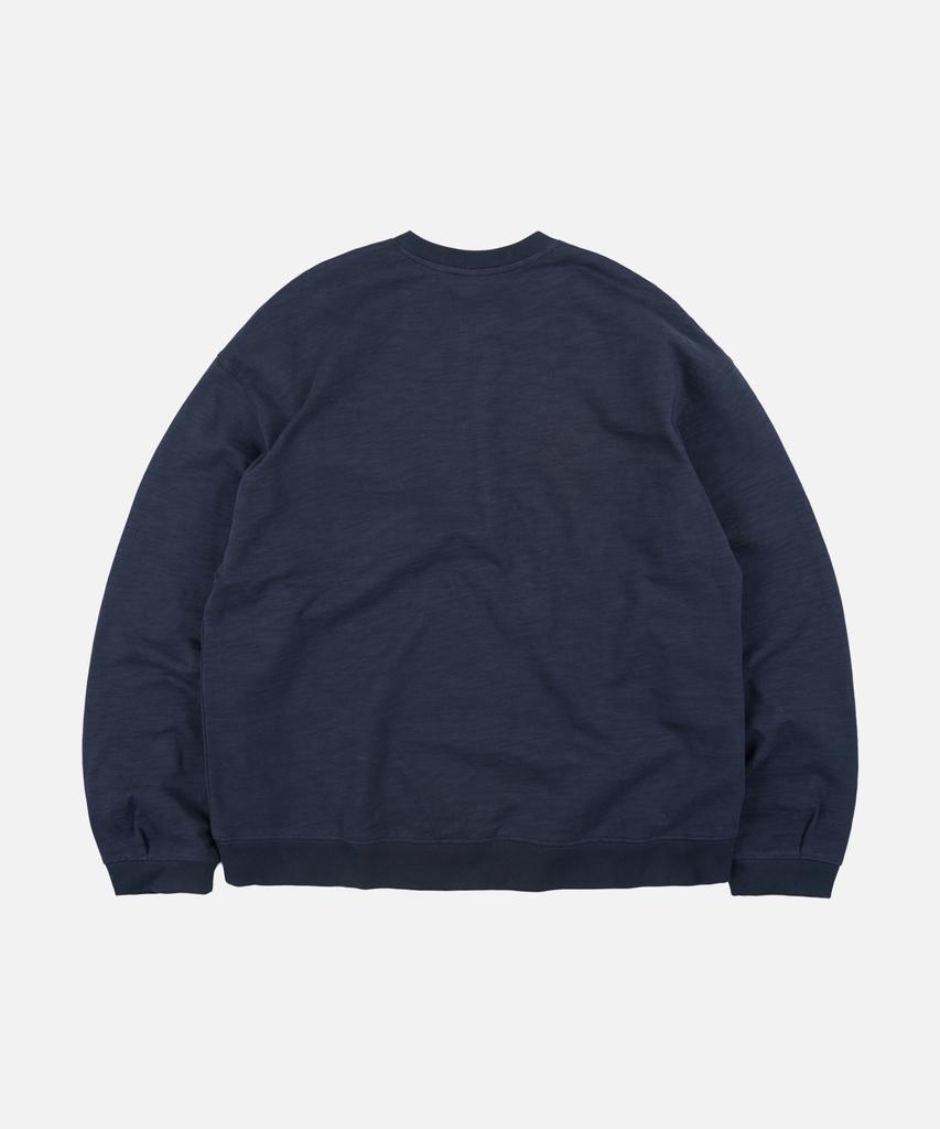 FRIZMWORKS Slub Henley Neck L/S Tee _ Navy