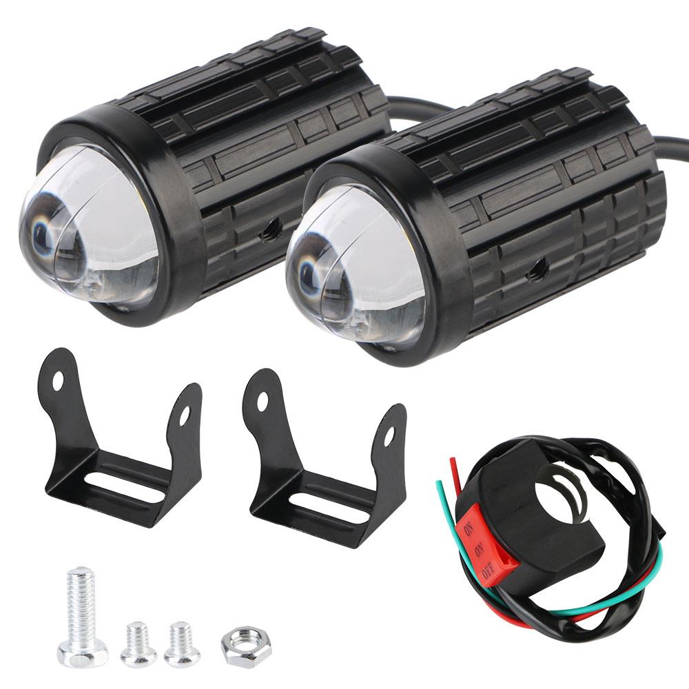 

8-80 В аксессуары для мотоциклов супер яркий двухцветный светодиодный рабочий фонарь для мотоцикла автомобильный водонепроницаемый противотуманный фонарь 8-80 В прожектор фара Explorers фара A Pair Of