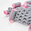 Thick Hair Curler Knitted Hat Warm Curly Hair Yarn Beanie Creative Pullover Cap  Outdoor