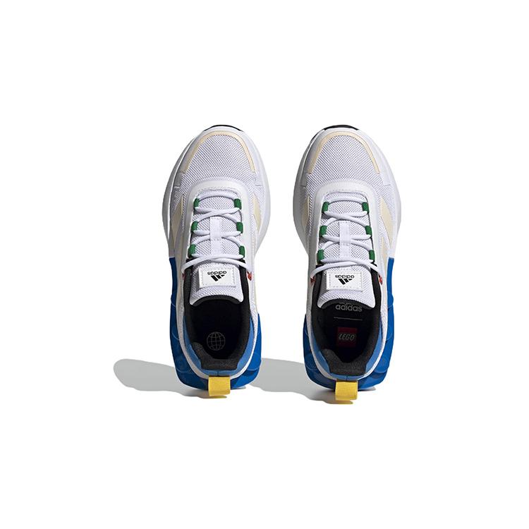 New Adidas Tech Runner  LEGO X  Big Kid 'White Shock Blue' HP5883