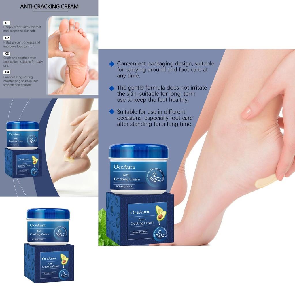 Oceaura Nourishing Foot Cream With Deep Moisturizing Hydration For Dry Skin Relief