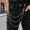 Irregular Punk Street Keychains Chain Y2K Biker Pants Chain Pearl Waist Chain  Clothing Accessories