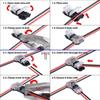No Welding 1 Pin 2 Pin Quick Wire Connectors Car Electrical Cable Electric Wire Connector For Led