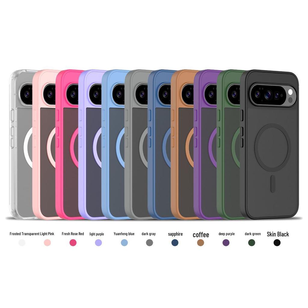Stříbrný magnetický nárazuvzdorný kryt Google Pixel10 Pro XL