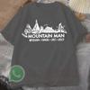Mountain Mens Tracksuit Tshirt Round Neck Shortsleeved Tops Summer Casual Pullover Sportswear Fashion Breathable Streetwear