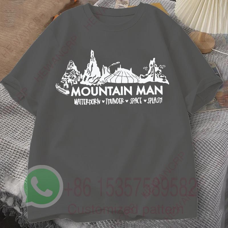 Mountain Mens Tracksuit Tshirt Round Neck Shortsleeved Tops Summer Casual Pullover Sportswear Fashion Breathable Streetwear 4XL