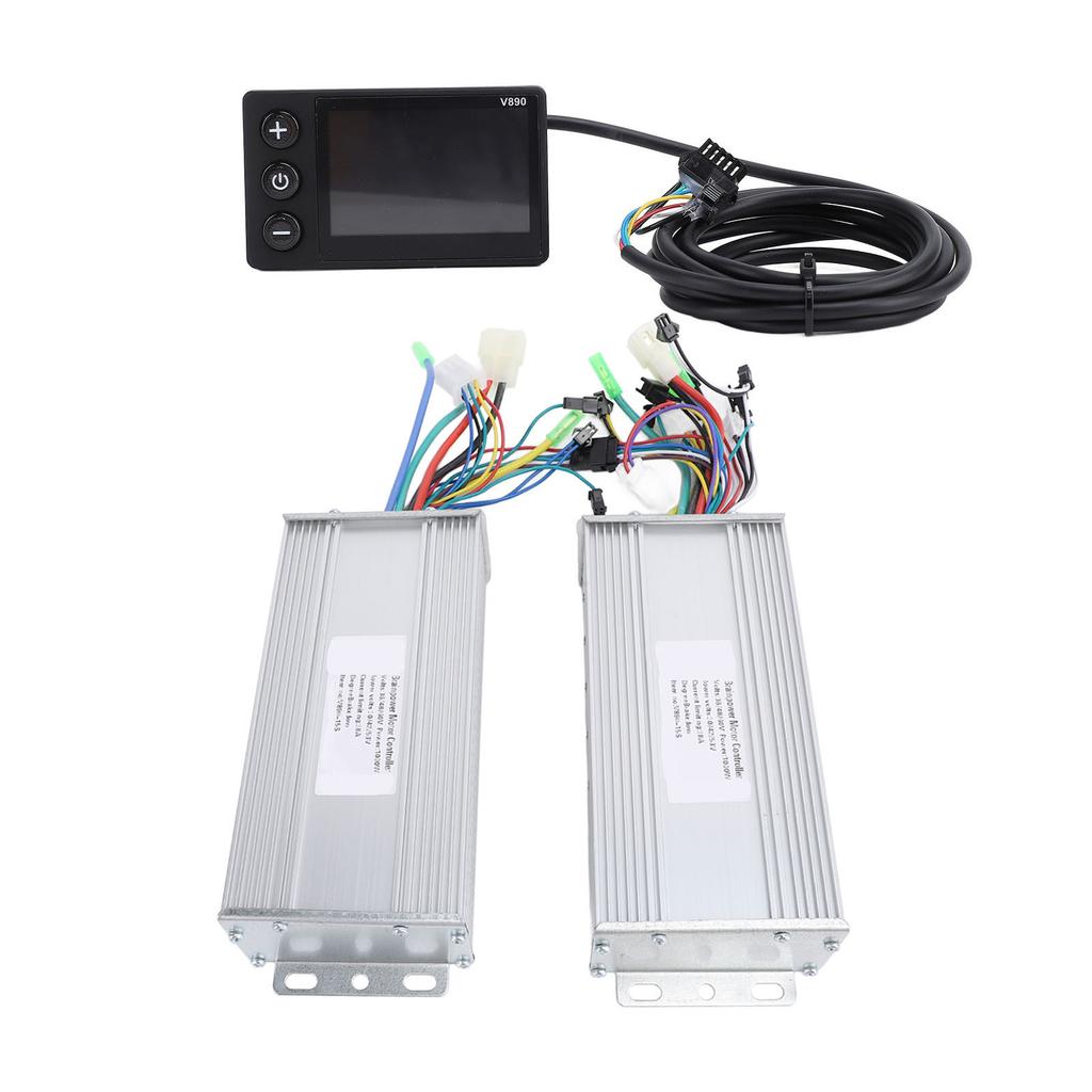 36V 48V 60V 1000W 38A Dual Drive Brushless Controller V890 LCD Display Panel Electric Bike Conversion Kit