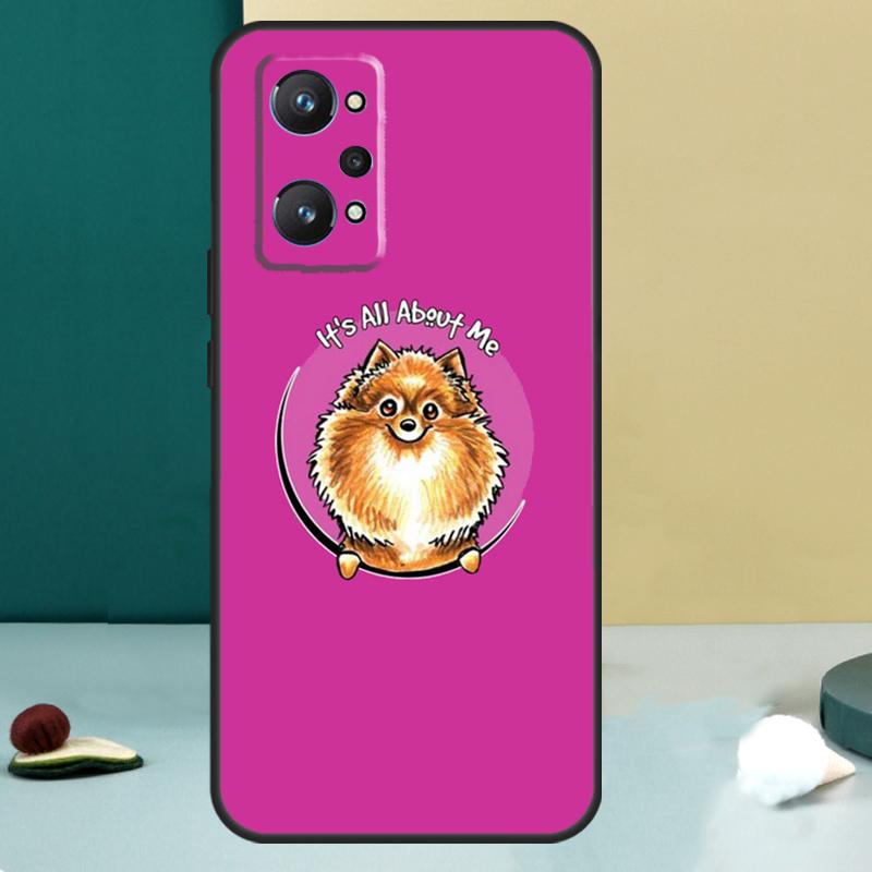 Pomeranian Watercolor Dog For Realme 13 12 10 11 14 Pro Plus GT 6 5 6T GT7 Pro C55 C53 C51 C21Y C25S C75 C67 C61 Case
