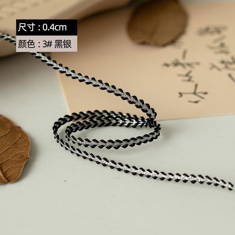 0.4/0 Gold And Silver Bulletless Small Fragrant Wind, Exquisite Keel Snake Belly Rope Clothing Decorative Belt