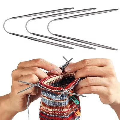 Sweater Knitting Sweater Knitting Tools Loop-Shaped Sweater Needle Stainless Steel Circular Knitting Needle Hollow