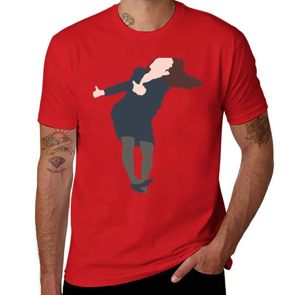 Elaine Dancing T-Shirt Customs Sports Fans Short Sleeve Tee T Shirt Men
