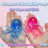 Sugar Filled Glitter Octopus Squishy Simulation Stress Relief Toy  For Stress Anxiety Relief