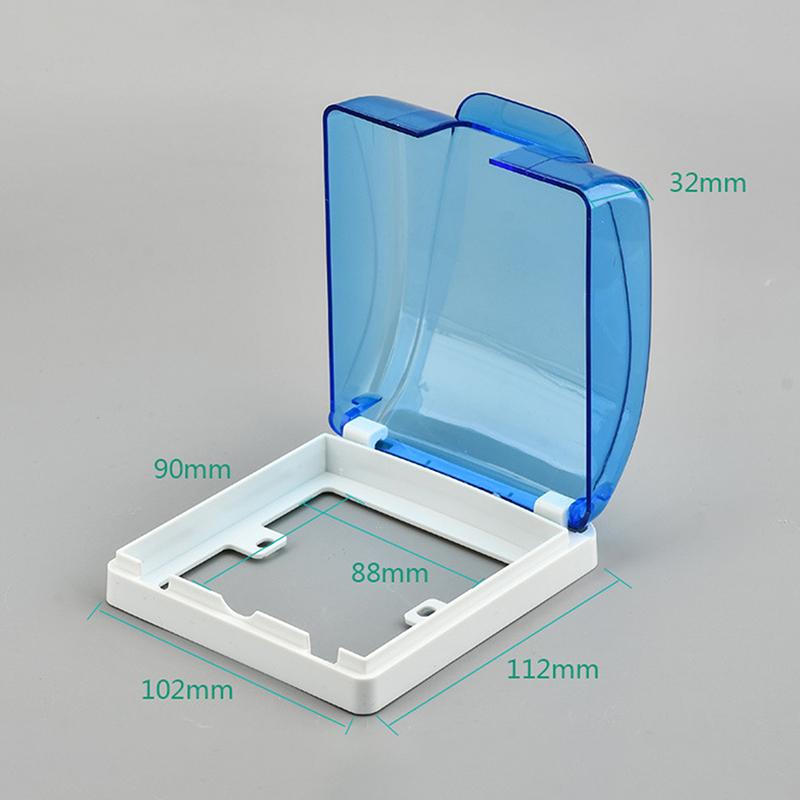 1Pc 86 Tipo de tomada externa à prova d'água Caixa de plugue elétrico Capa à prova de chuva para carregamento Pilha Soquete Interruptor Capa de proteção