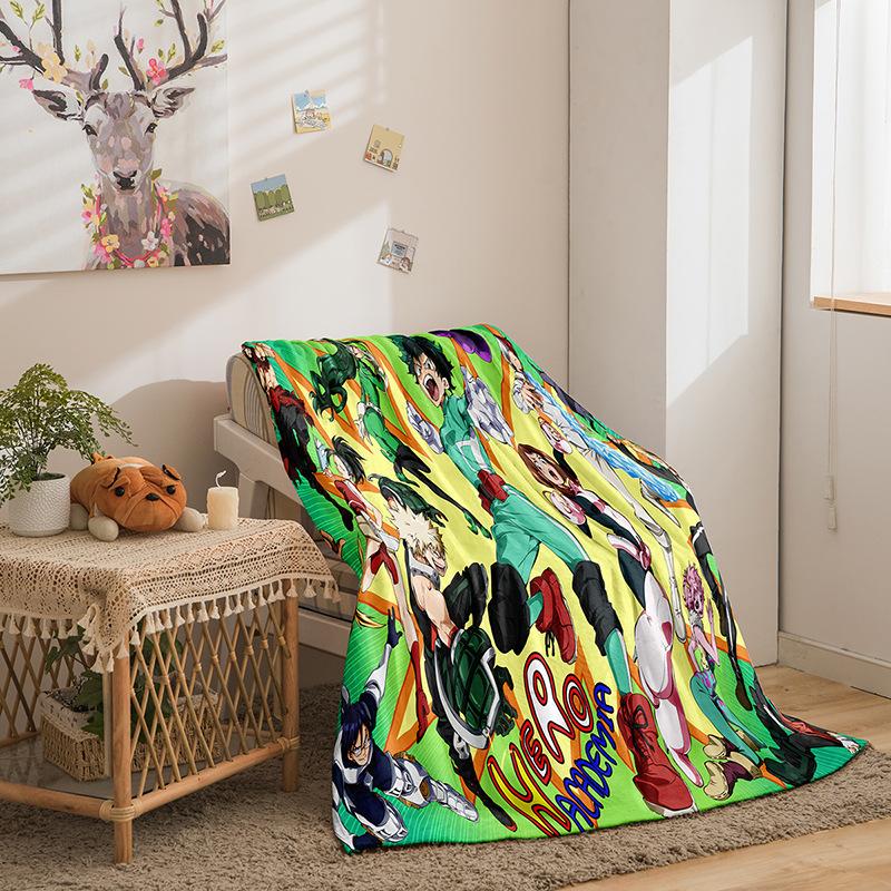My Hero Academy Series Flannel Blanket 3D Printed Sofa Blanket Thickened Blanket Batch