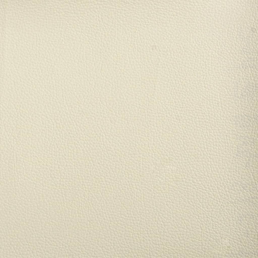 Vidaxl Podnóżek, Kremowy, 60X50X41 Cm, Sztuczna Skóra