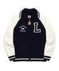 Lee Color Block Zip-Up Cardigan Navy