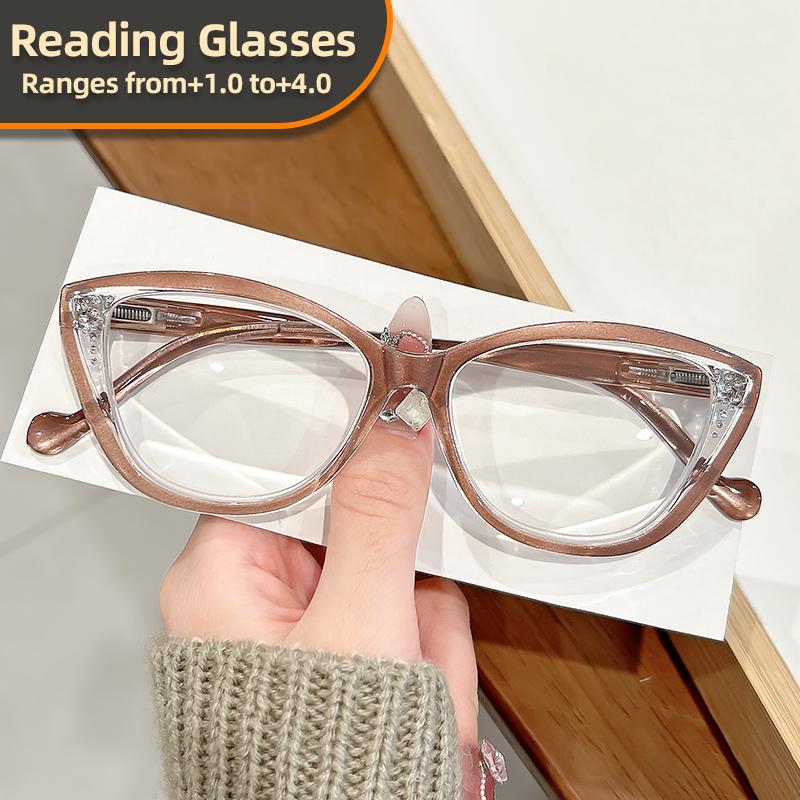 New trendy and fashionable reading glasses, cat-eye, cross-border reading glasses for women from Europe and America