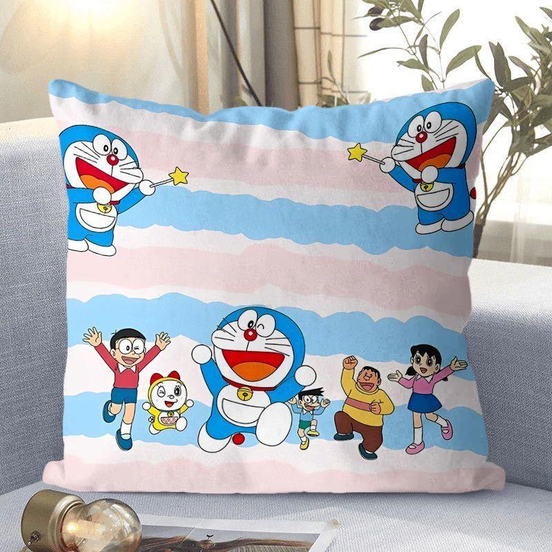 Doraemon Cartoon Doraemon Blau Dicklich Klingelkatze Kissenbezug Sofakissen Sitz Lendenkissen