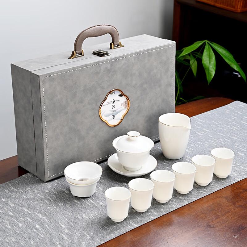 Chang Baosen White Porcelain Kung Fu Tea Set