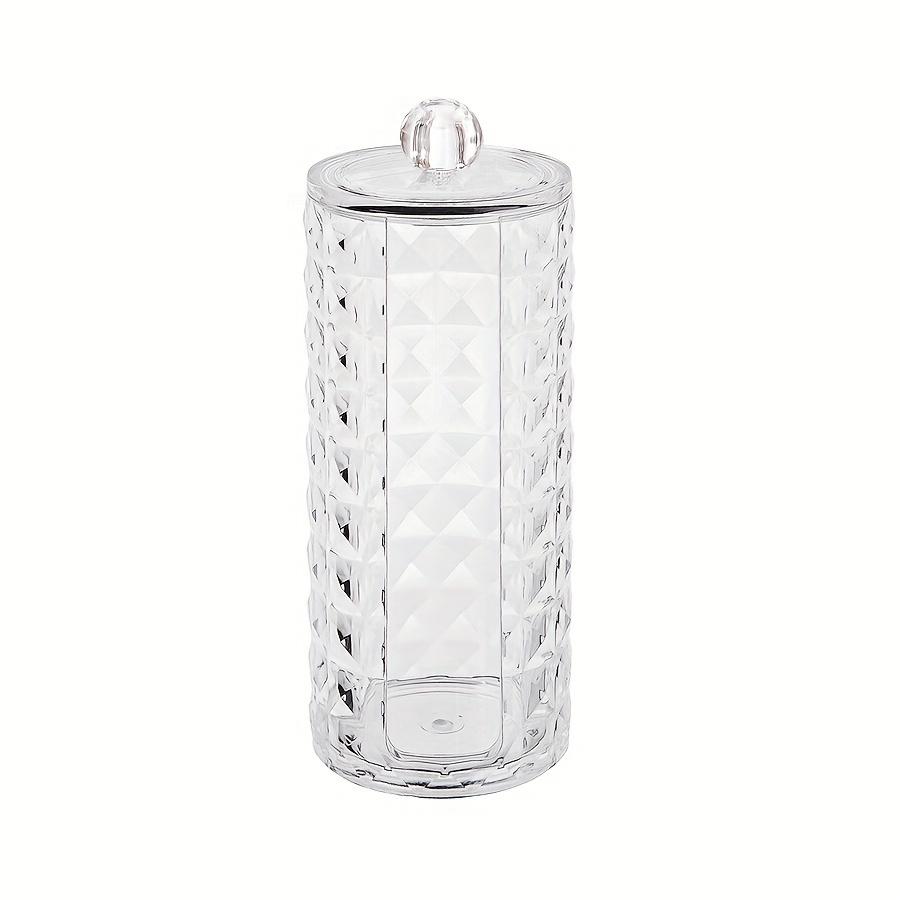 

Круглый держатель для акрилового ватного диска, держатель для резинок для волос, органайзер, прозрачная коробка для хранения, стойка для резинок для волос, дисплей для хранения косметических резинок