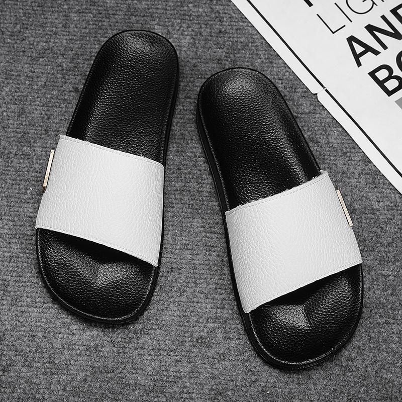 Shoes Men Sandals Slippers Fashion Flip Flops Casual Innovative Design Shoes Men Soft-soled Lightweight Home Slippers Sneakers