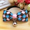 Bowknot Metal Bell Pendant Fashion Printed Pet Dog Cats Puppy Bow Tie Collar
